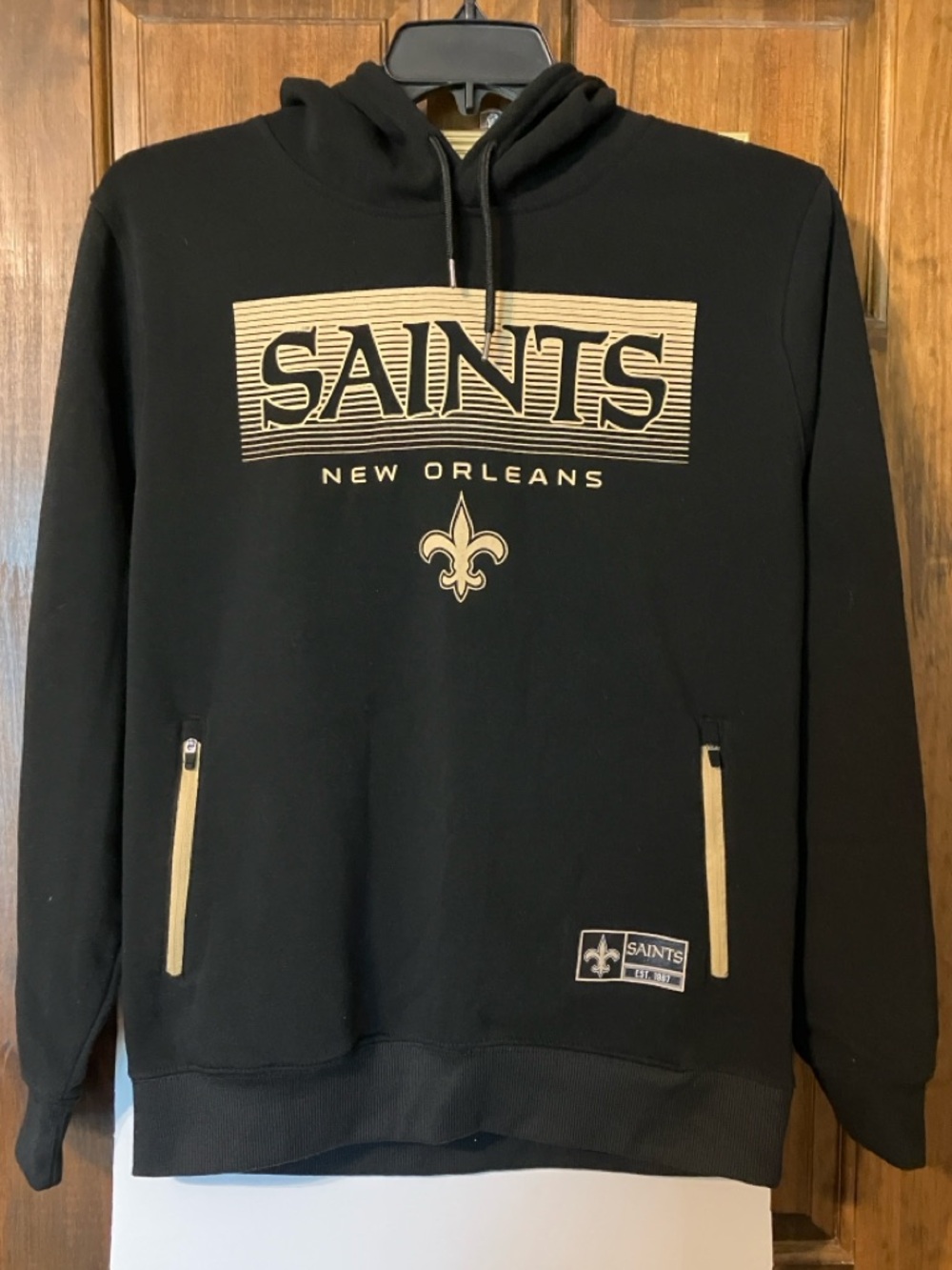 Men's New Orleans Saints Black & Gold Pullover Hoodie